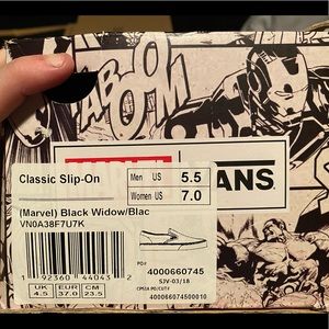 Black widow Vans- brand new